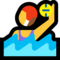Woman Playing Water Polo emoji on Microsoft